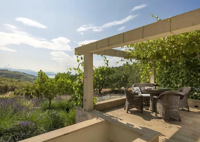 Panoramic In Prgomet, Sea View And Private Pool * Plano
