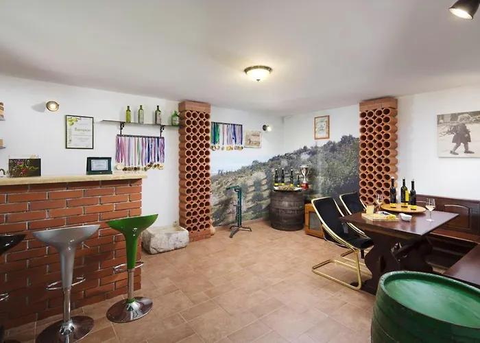Panoramic In Prgomet, Sea View And Private Pool Plano