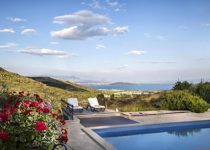 Panoramic In Prgomet, Sea View And Private Pool