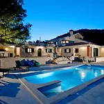 Panoramic In Prgomet, Sea View And Private Pool Villa Plano