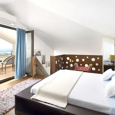 Panoramic In Prgomet, Sea View And Private Pool 别墅