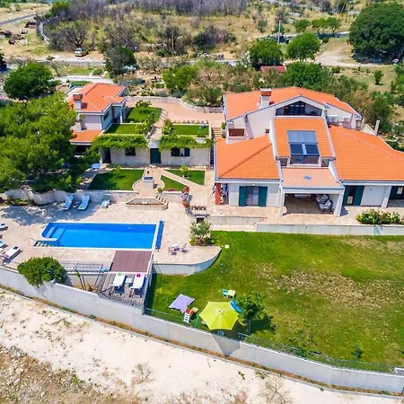 Panoramic In Prgomet, Sea View And Private Pool Villa Plano