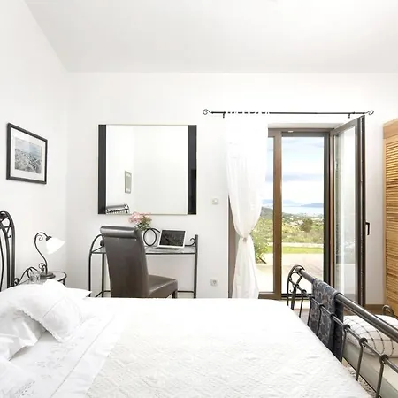 Panoramic In Prgomet, Sea View And Private Pool 别墅 *