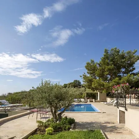 Panoramic In Prgomet, Sea View And Private Pool Villa Plano