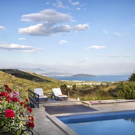 Panoramic In Prgomet, Sea View And Private Pool