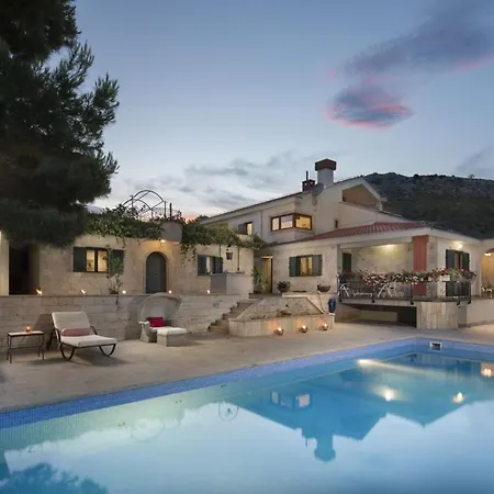 Вілла Panoramic In Prgomet, Sea View And Private Pool *