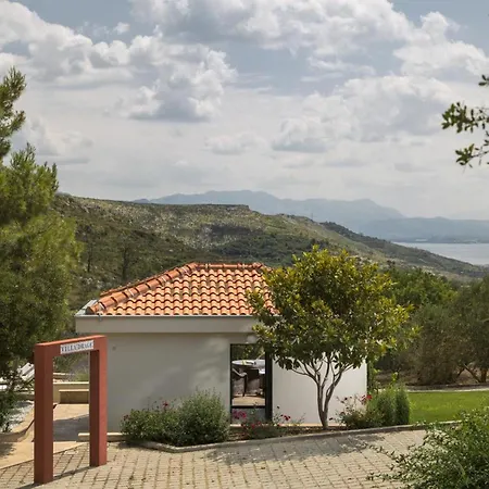 Panoramic In Prgomet, Sea View And Private Pool Вілла *